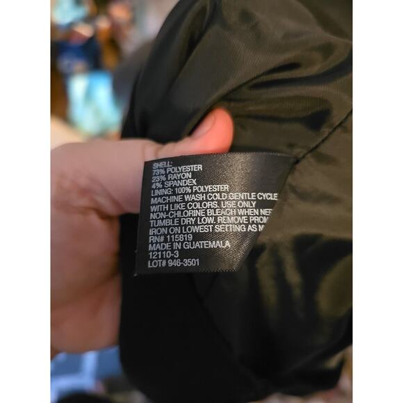 Worthington Black Straight Pencil Career Casual Mini Skirt Womans Plus Size 20W - Picture 5 of 5